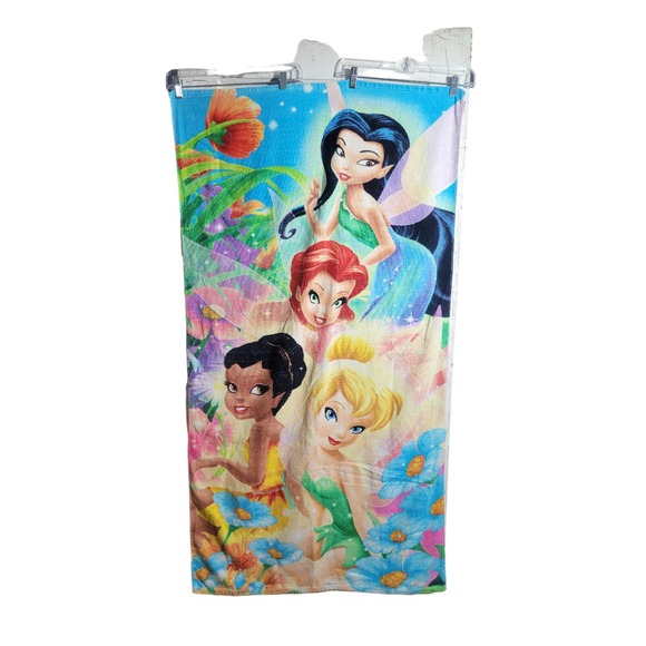 Disney 'Fairies' Princesses Beach Towel- 60" by‎ 30" - Picture 1 of 4